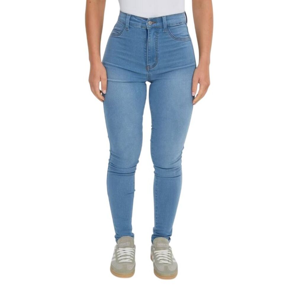 I Saw It First Womens/Ladies High Waist Skinny Jeans / Light Blue